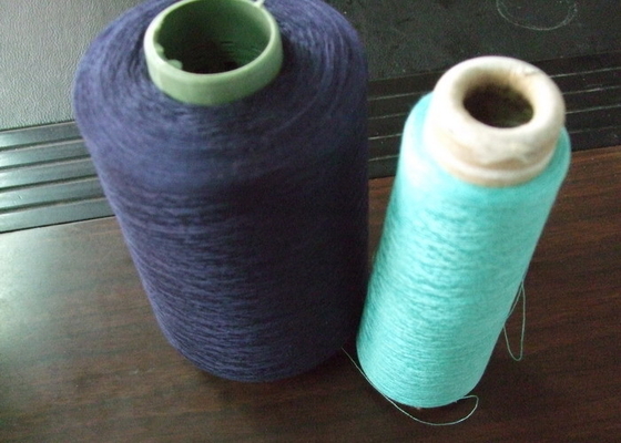 30s/3 Polyester Ring Spun Yarn , Raw White Blue Black For Bed Sheet