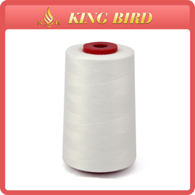 a linha girada costurando industrial do poliéster 5000Yds 40S 2 descora branco